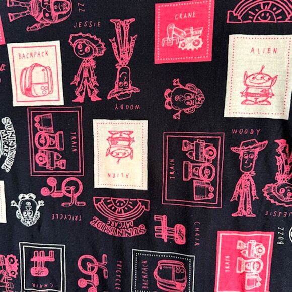 Lot of 2 LuLaRoe Disney Toy Story Irma Tunics Womens SZ M Blue & Black Long Tops - Picture 12 of 12